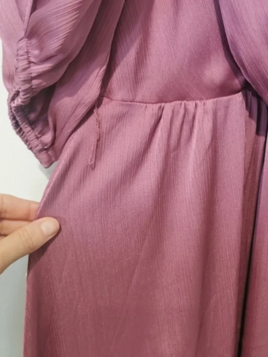 NWT Esprit Elegant Old Money Vibes Cold Shoulder Maxi Belted Dress S12 - Picture 6 of 13